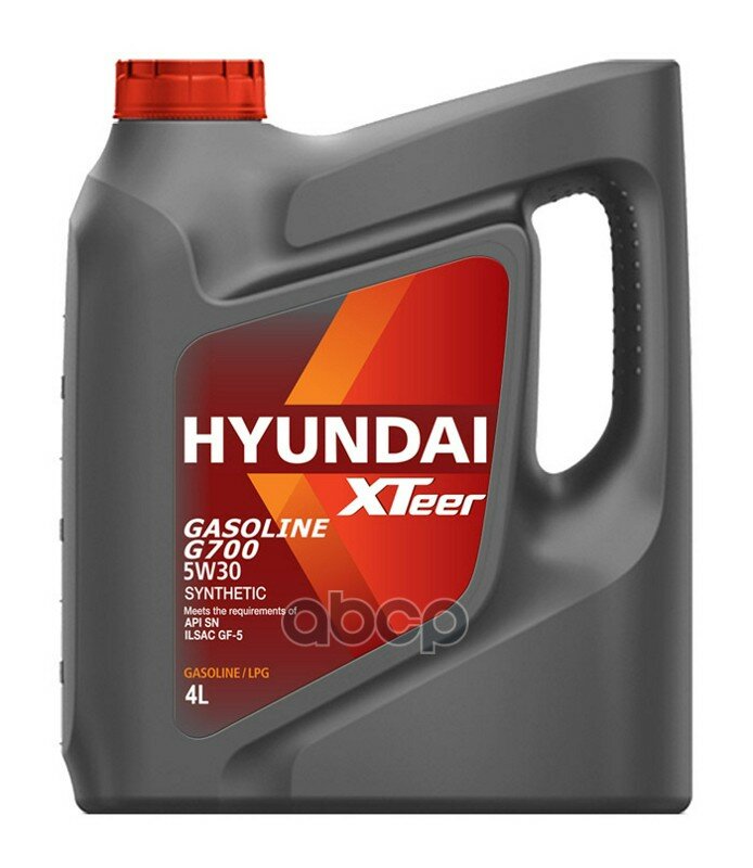 HYUNDAI XTeer 1041135 Масло Моторное 5w30 Hyundai Xteer 4л Синтетика Gasoline G700 Sn