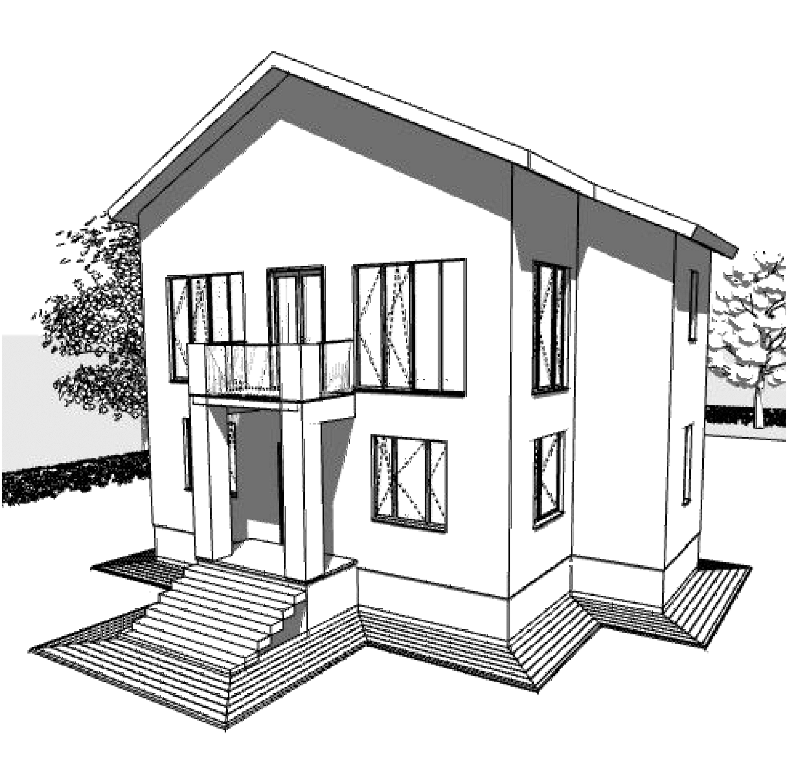 Проект жилого дома SD-proekt 22-0032 (101,16 м2, 11,69*6,23 м, газобетонный блок 400 мм, облицовочный кирпич) - фотография № 1