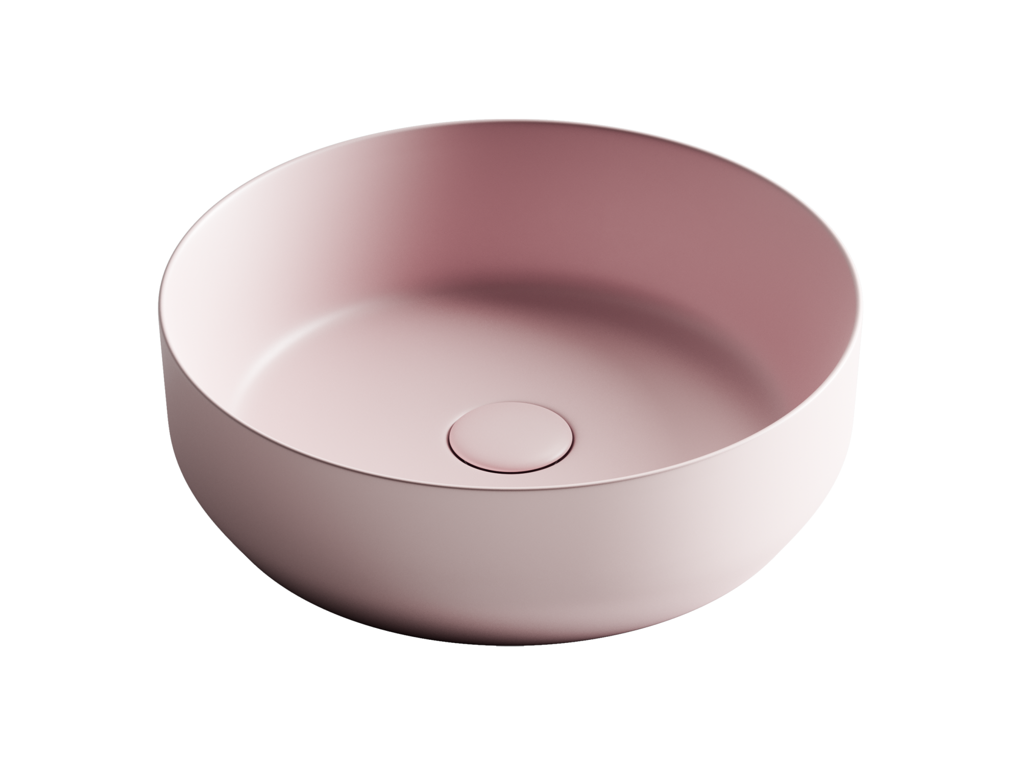 Ceramica Nova CN6022MP Умывальник чаша накладная круглая (цвет Розовый Матовый) Element 390*390*120мм