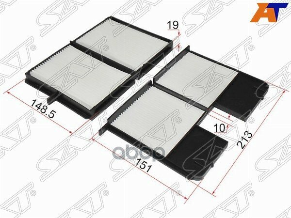 SAT ST-88508-20060 Фильтр салона TOYOTA AVENSIS 97-00/CALDINA 92-02/CARINA E 92-97/CORONA 96-01