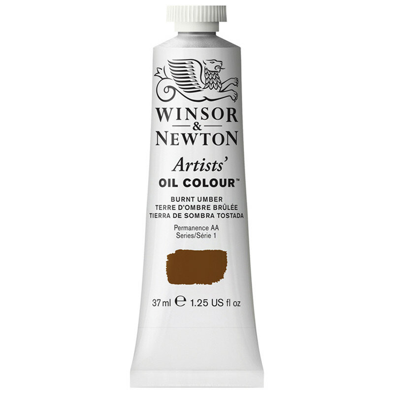 Краска масляная профессиональная Winsor&Newton Artists Oil, 37мл, жженая умбра ( Артикул 316783 )