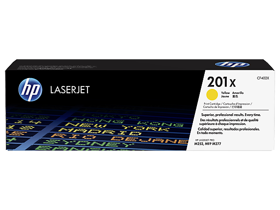 Расходный материал HP Оригинальный лазерный картридж HP LaserJet увеличенной емкости, Желтый (CF402X) CF402X