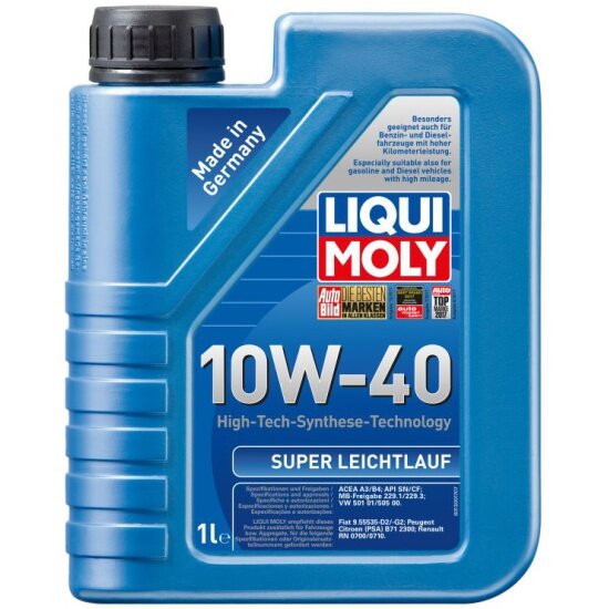 Моторное масло LIQUI MOLY Super Leichtlauf 10W-40 1 л