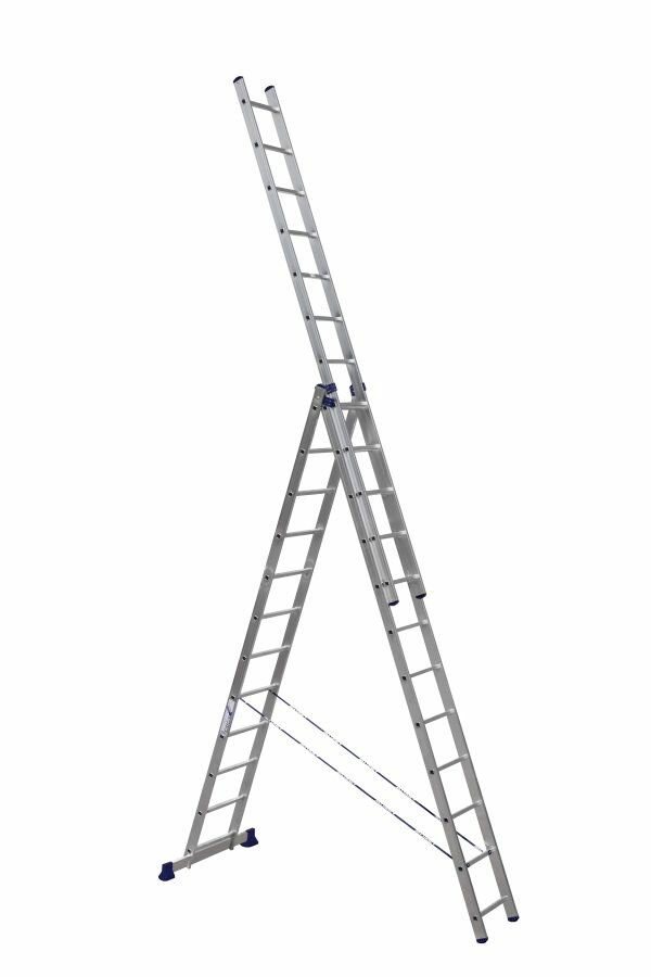 Трехсекционная Лестница Alumet 3Х12 Алюминиевая Усиленная 6312