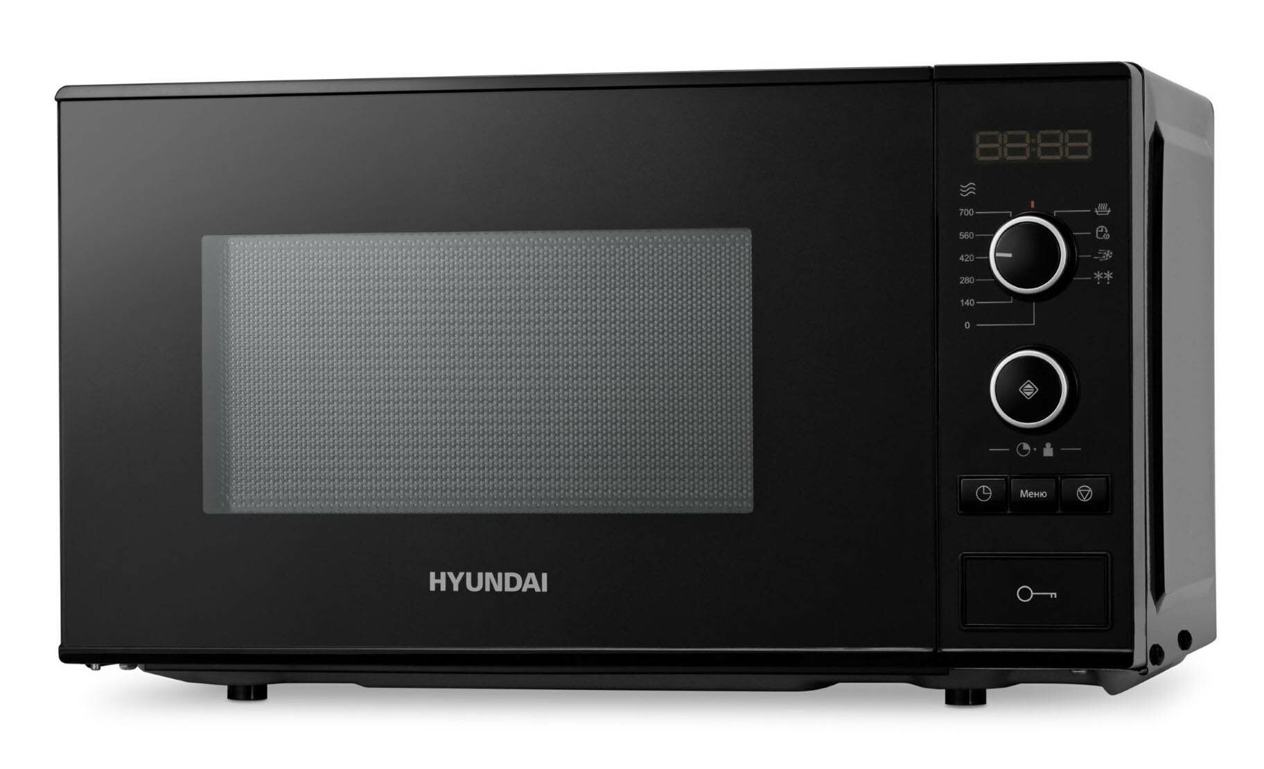 Микроволновая печь Hyundai HYM-D3032, черный - фотография № 5