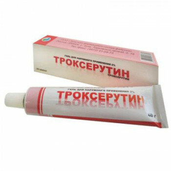 Троксерутин гель 2% 40Г ТУФ