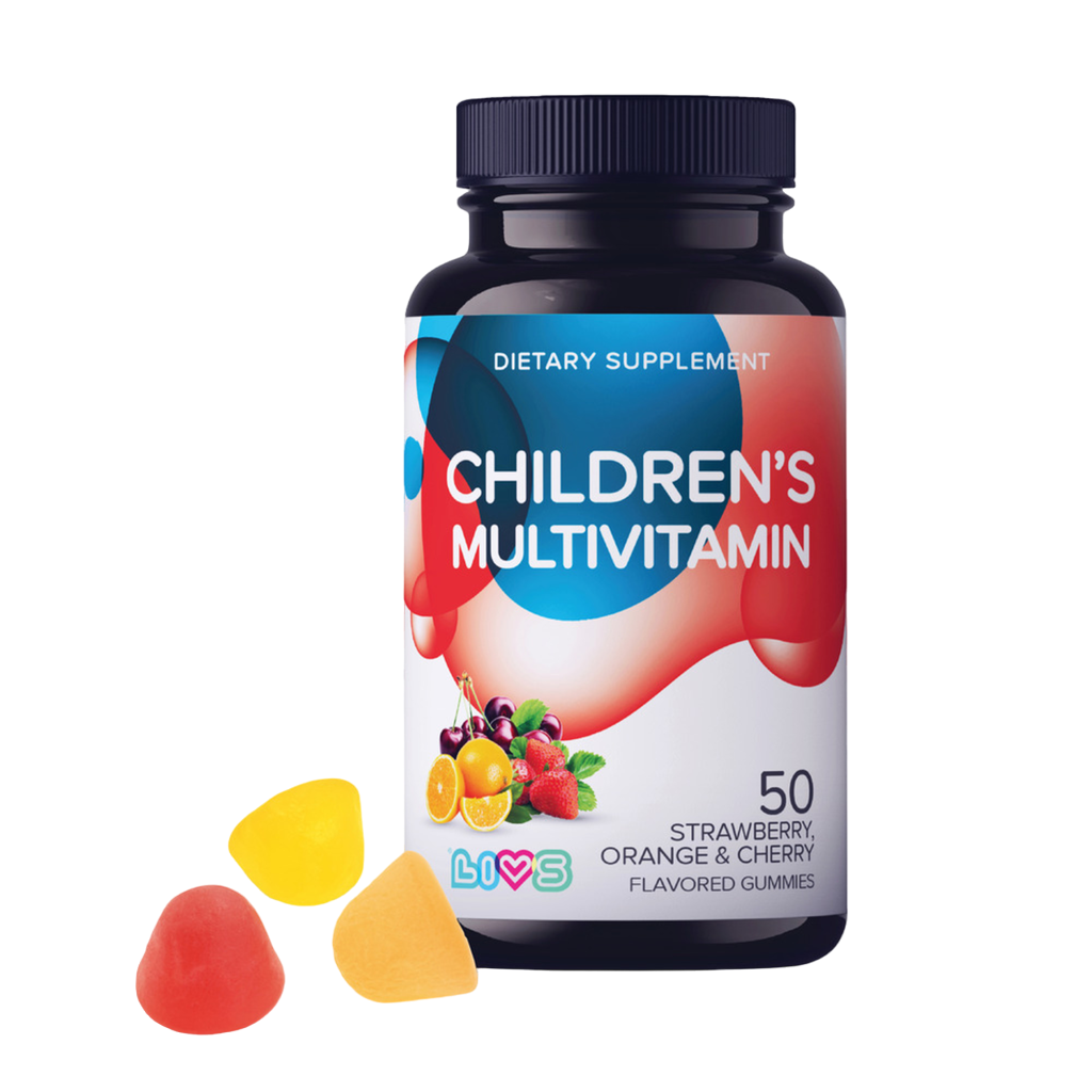 LIVS Комплекс Мультивитаминов для детей со вкусом фруктов и ягод (вишня клубника апельсин) пастилки по 3 г 50 шт