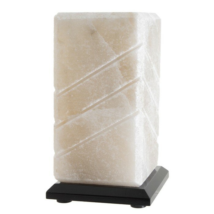 Соляной светильник с диммером "Пятый элемент" Е14 15Вт 2-3 кг белая соль 10х10х20 см - фотография № 8