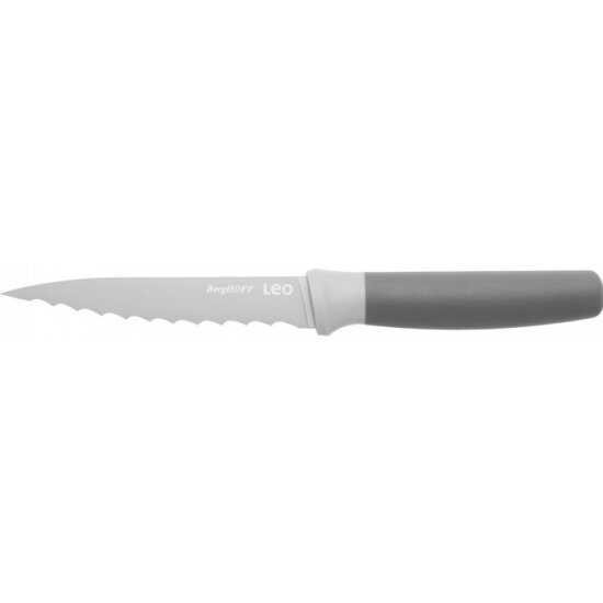 Нож универсальный BERGHOFF Leo, зазубренный, 11,5 см, серый