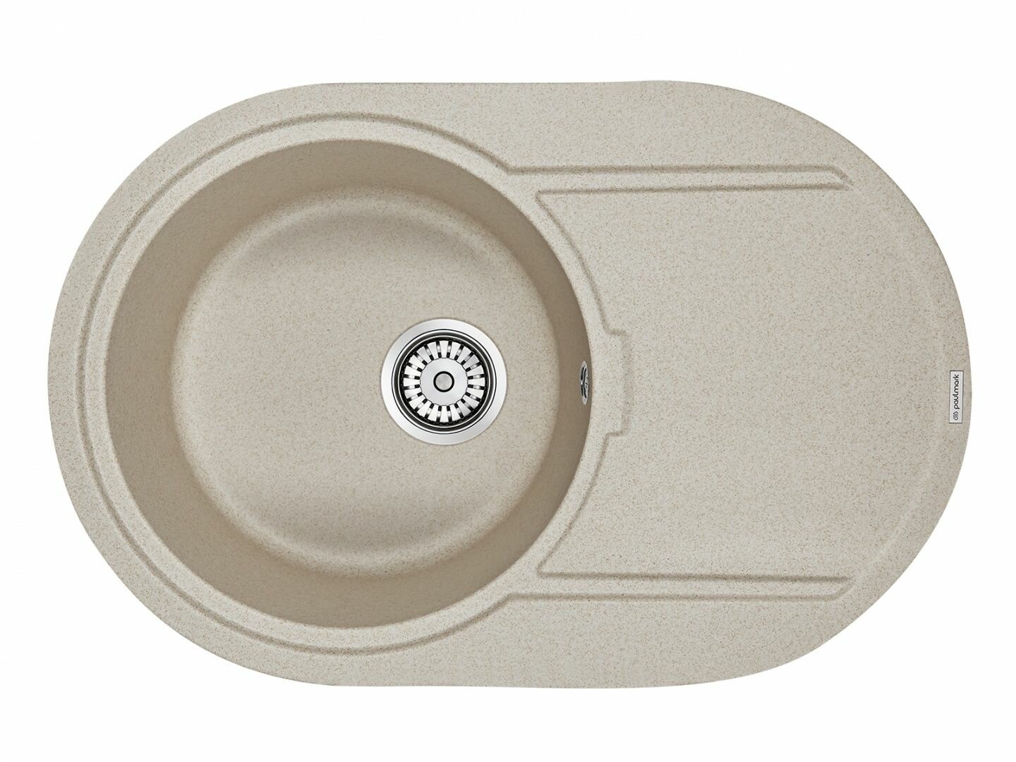 Кухонная мойка Paulmark Fittich PM317650-BE из кварца, бежевый
