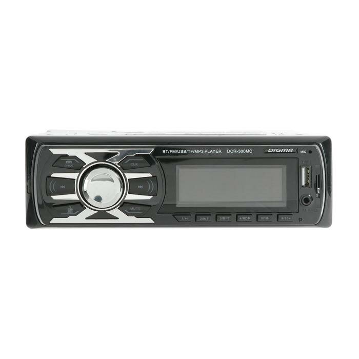 фото Автомагнитола Digma DCR-300MC 1DIN, 4 x 45 Вт, Bluetooth, USB, SD, AUX