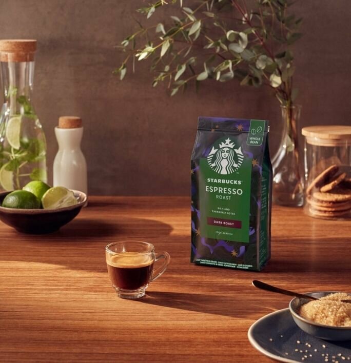 Кофе в зернах Starbucks Espresso Dark Roast 2 х 200г - фотография № 3