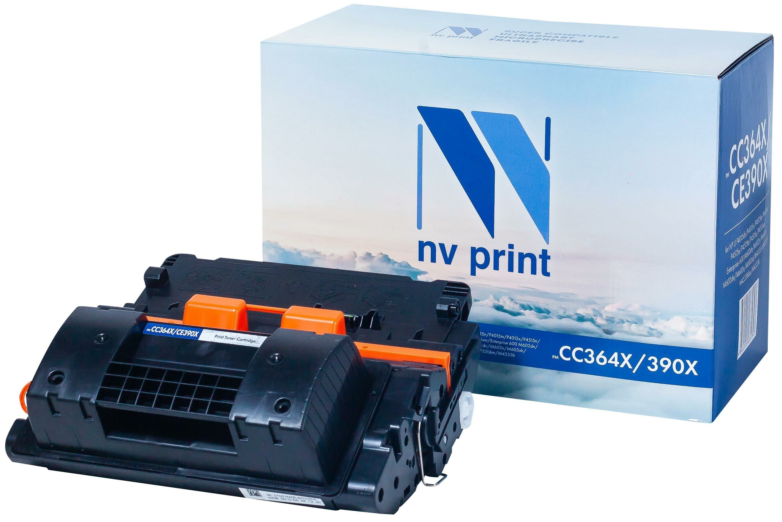 Картридж NV-Print NV-CC364X/CE390Х 24000стр Черный