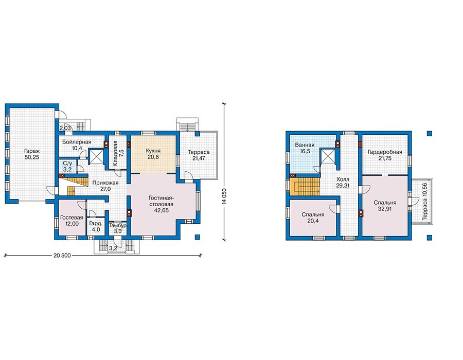 Проект дома Plans-59-46 (302 кв.м, газобетон 400 мм) - фотография № 3