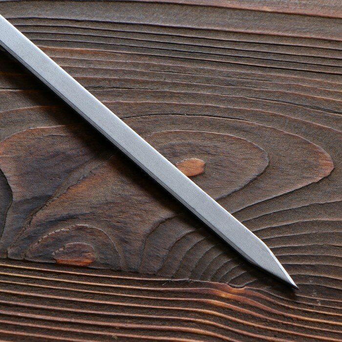 Шампур узбекский 52см, ручка-кольцо, (рабочая часть 40см), матовый - фотография № 2