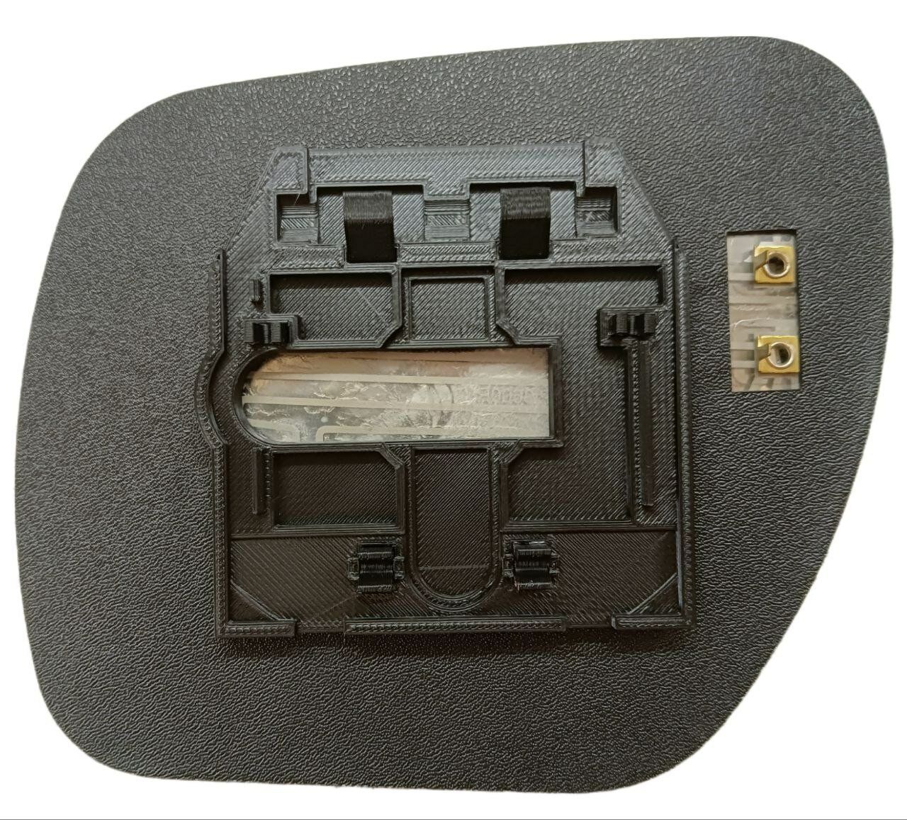 фото Зеркальный элемент правый с обогревом для автомобиля Mitsubishi Pajero IV(4) 2007-2022 года выпуска.