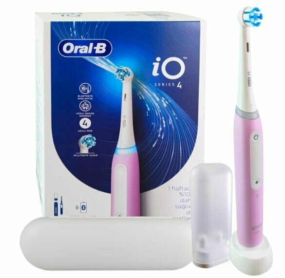 Электрическая зубная щетка Oral B iO Series 4 с насадкой Ultimate Clean, лаванда