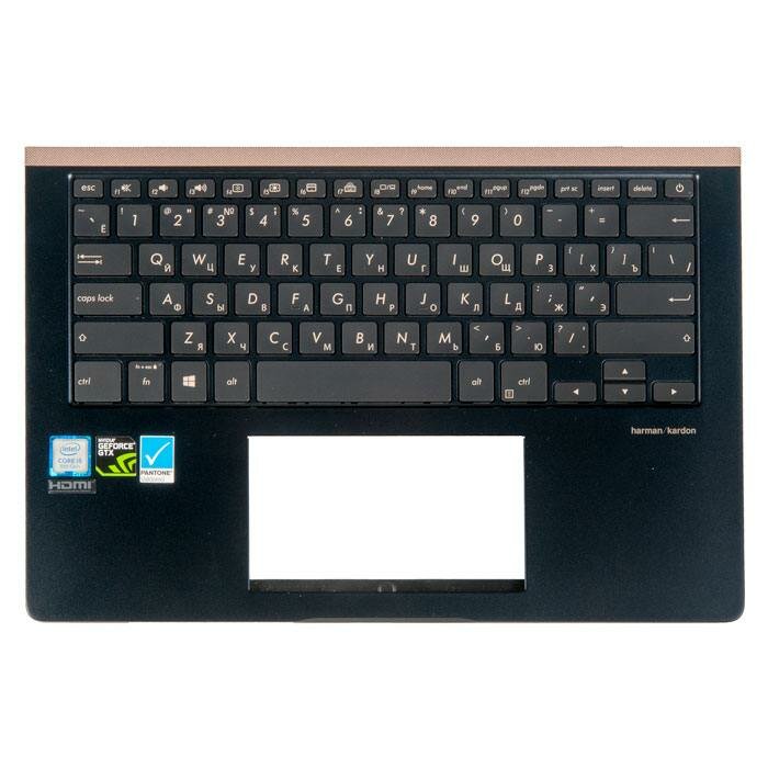 Топкейс с клавиатурой для Asus UX450F, UX450FD, UX450FDX, синий