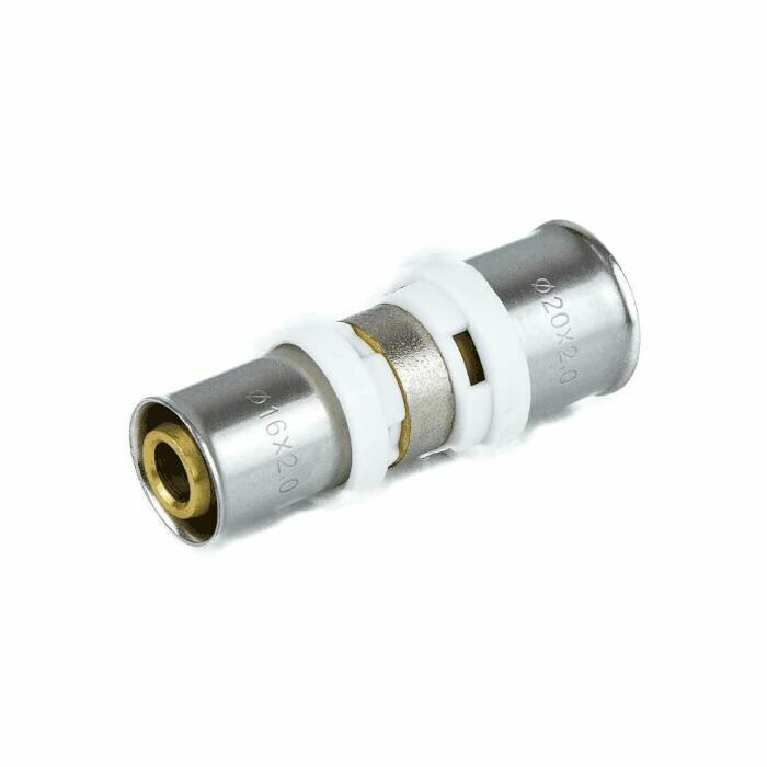 фото Муфта переходная МП латунь никель пресс Дн 26х20 ГОСТ 32415-2013 8004 Aquasfera 8004-03