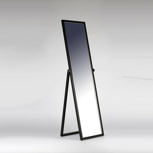 У-150-40(черн) Зеркало напольное для примерки в полный рост 1480х405мм, цвет черный