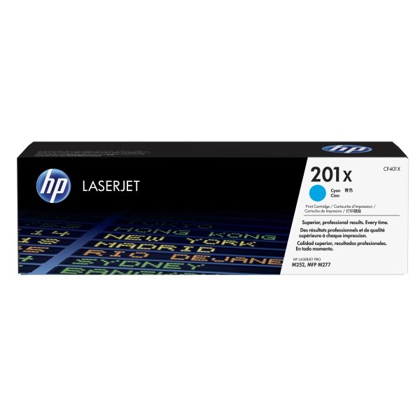 Kартридж HP 201X, синий / 2300 страниц (CF401X)