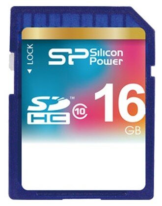 Флеш карта SDHC 16Gb Class10 Silicon Power SP016GBSDH010V10 w/o adapter SP016GBSDH010V10