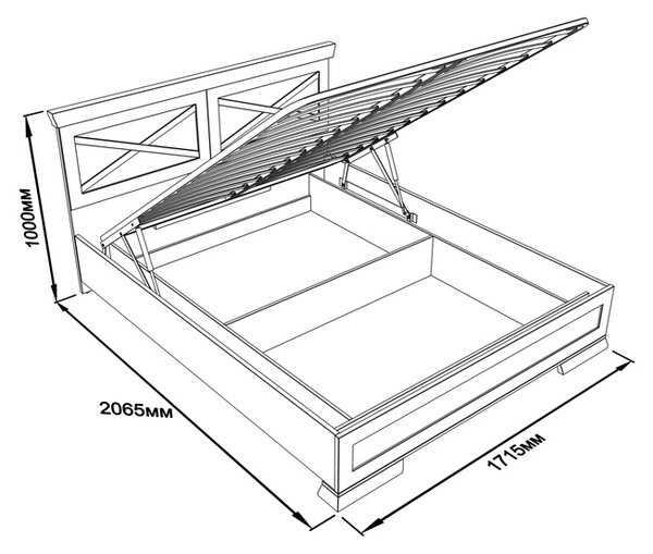 Схема сборки кровати марсель с подъемным механизмом