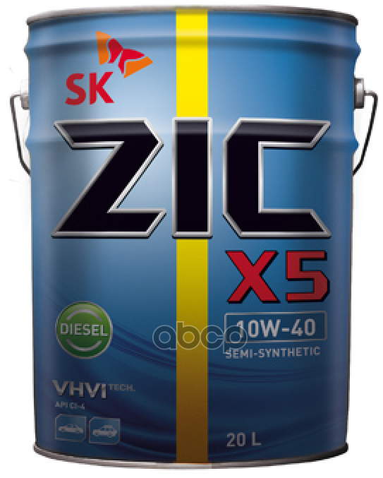 Zic Zic X5 Diesel 10W40 П/Синт 20Л Api Ci-4/Sl