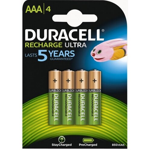 Аккумулятор ААА Duracell HR03-4BL 850/900мА/ч Ni-Mh в блистере 4шт.