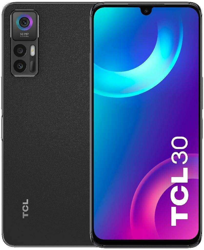 Смартфон TCL 30 4/64 ГБ, Dual nano SIM, черный
