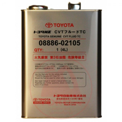 Масло трансмиссионное Toyota CVT Fluid TC 4л (Япония) 08886-02105 .
