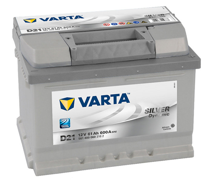 Аккумулятор автомобильный Varta Silver Dynamic D21 6СТ-61 обр. (низкий) 561 400 060 316 2 61Ач обр.