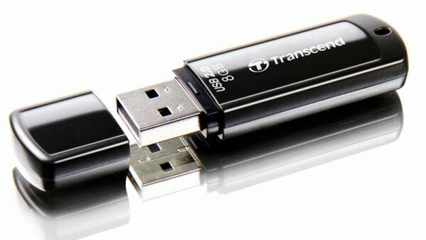 Флешка Transcend 8Gb Jetflash 350 TS8GJF350 USB2.0 черный TS8GJF350