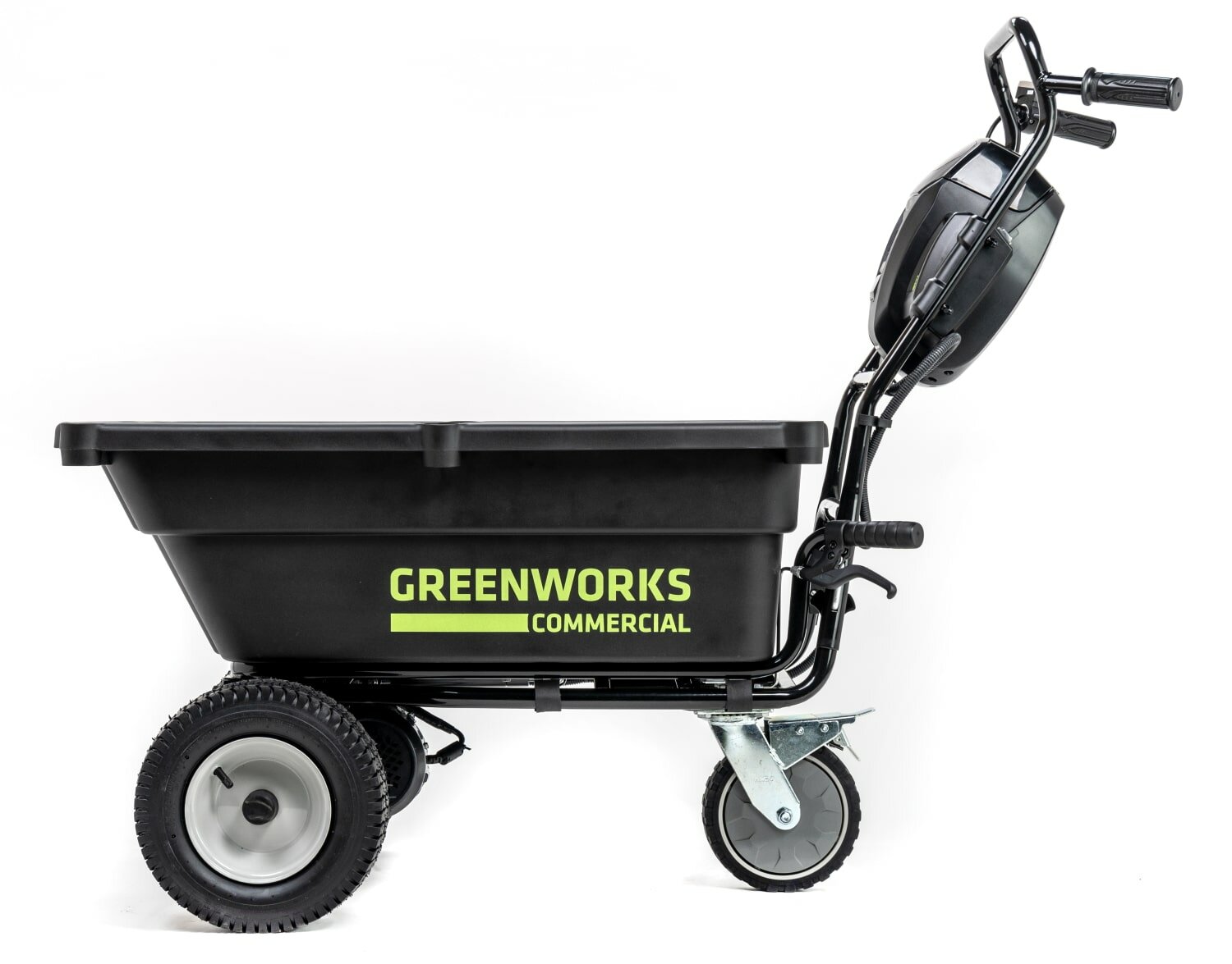 Аккумуляторная садовая тележка Greenworks GC82B5 с АКБ 5 Ач и ЗУ - фотография № 3