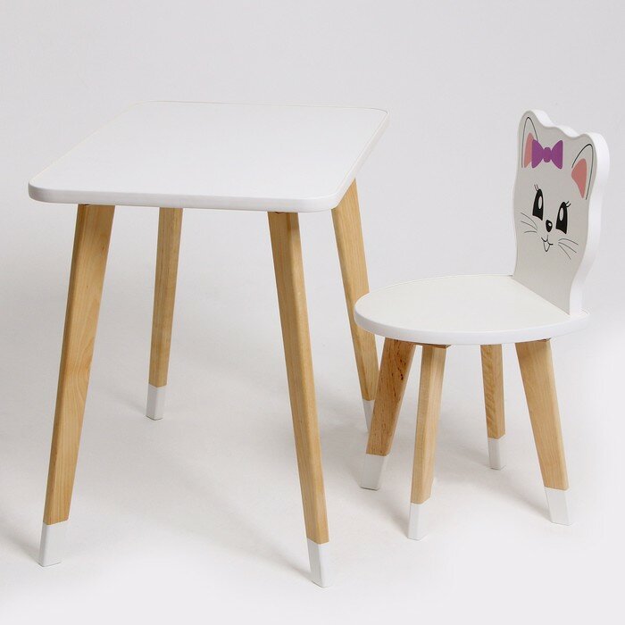 Комплект из детского стола и 2 стульев "Каспер Абвиль, Кошечка" - фотография № 4
