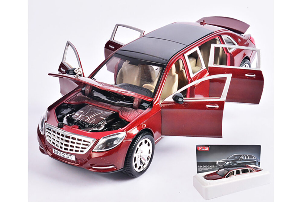 MERCEDES W222 MAYBACH PULLMAN S-CLASS X222 2020 DARK RED - фотография № 4