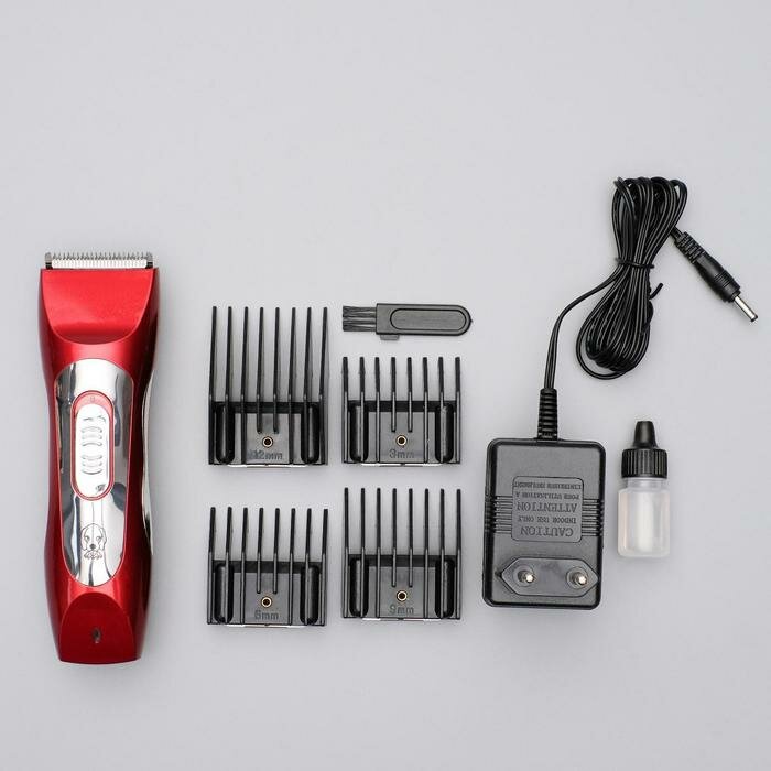 Машинка для стрижки Pet Clipper электрическая, 3 Вт, красная - фотография № 6