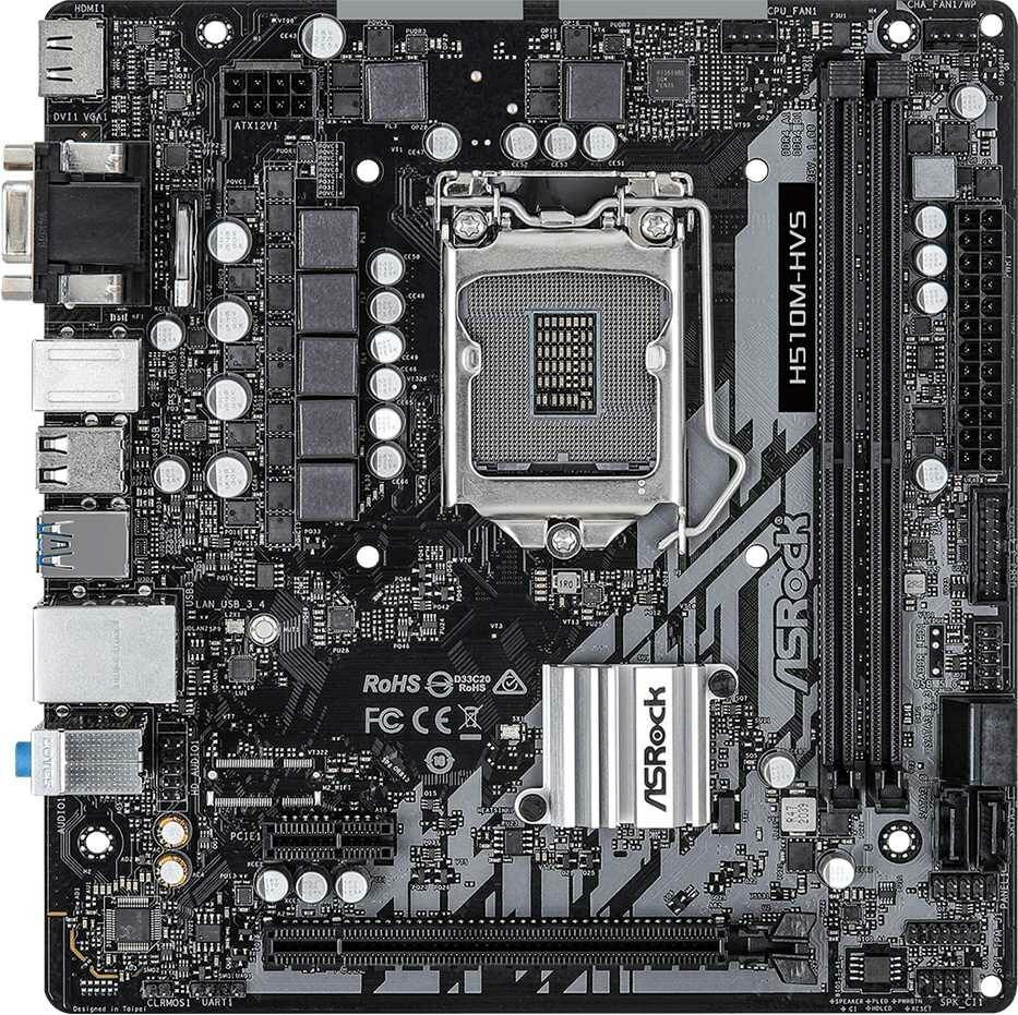 Материнская плата Asrock H510M-HVS, Soc-1200, mATX