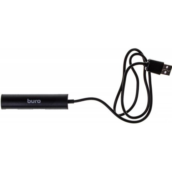 Разветвитель USB Buro BU-HUB4-0.5R-U2.0 4порт. черный