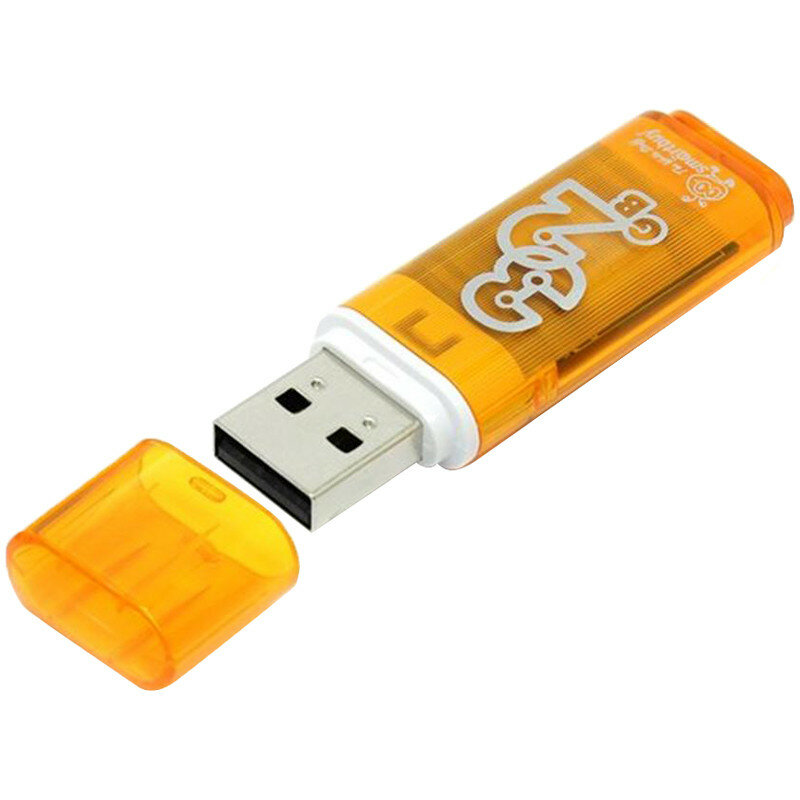 Память Smart Buy "Glossy" 32GB, USB 2.0 Flash Drive, оранжевый ( Артикул 230857 )