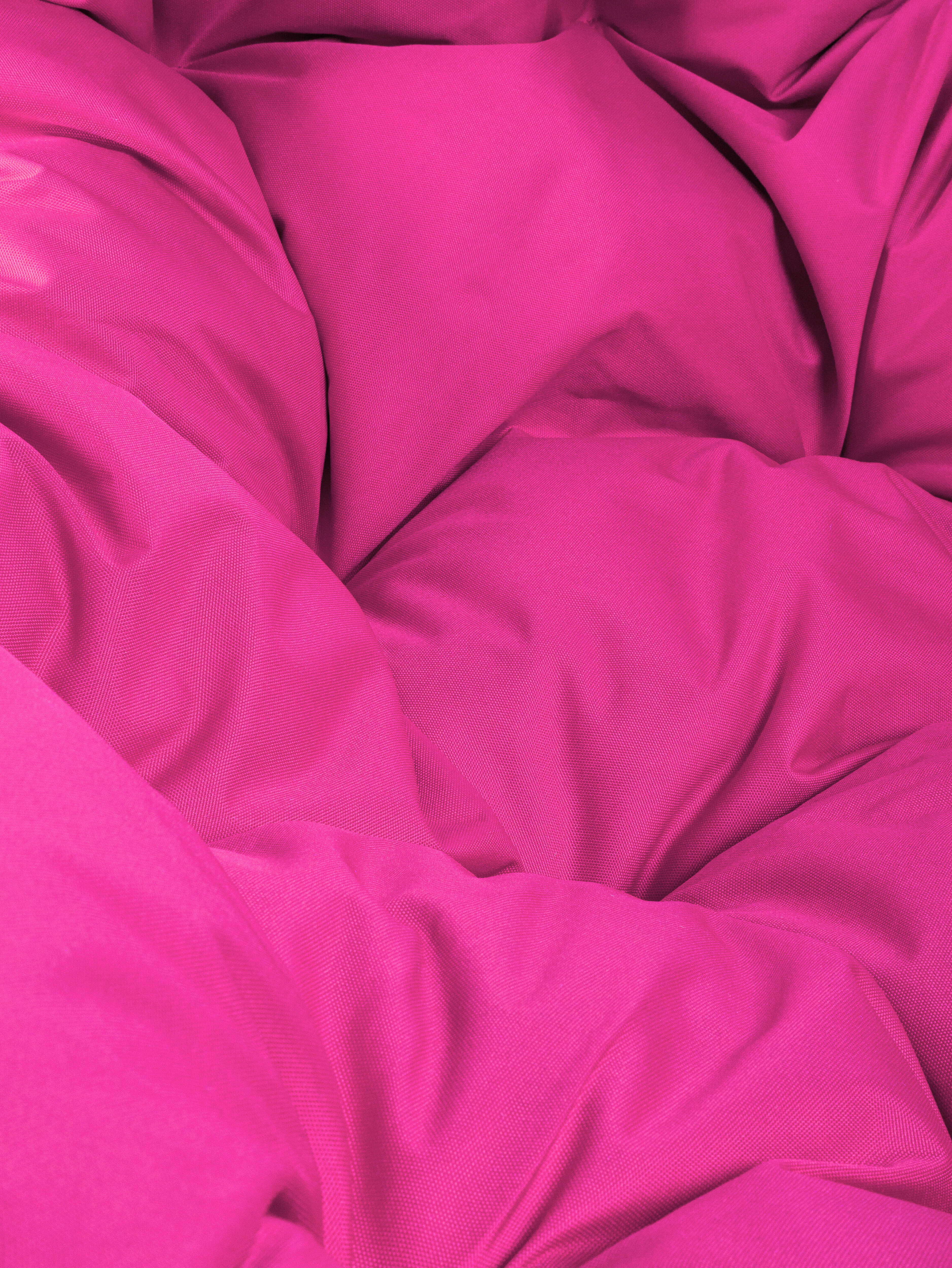 Подвесное кресло ротанг белое, розовая подушка - фотография № 15