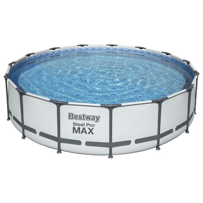 Bestway Бассейн каркасный Steel Pro MAX, 457 х 107 см, фильтр-насос, лестница, тент, 56488 Bestway - фотография № 2