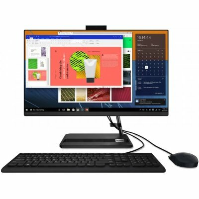 Моноблок Lenovo IdeaCentre 3 24ALC6 F0G100PNRK AMD Ryzen 3 5300U, 2.6 GHz - 3.8 GHz, 8192 Mb, 512 Gb SSD, 23.8" Full HD 1920x1080, DVD нет, AMD Radeon Graphics, 90W, No OS, черный, 6.81 кг, F0G100PNRK