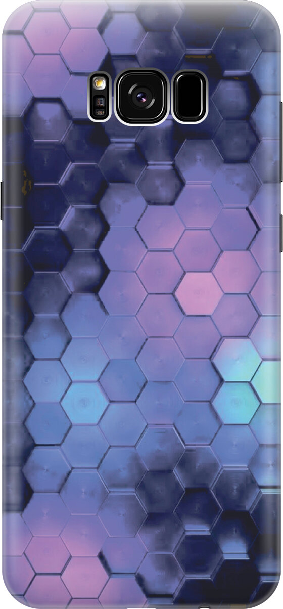 фото Силиконовый чехол Сиреневые соты на Samsung Galaxy S8+ / Самсунг С8 Плюс