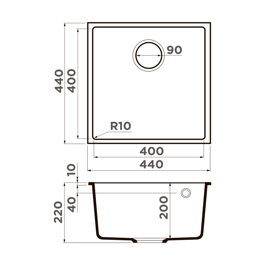 Кухонная мойка Omoikiri Bosen 44-U WH, Tetogranit, белый 4993598 - фотография № 2