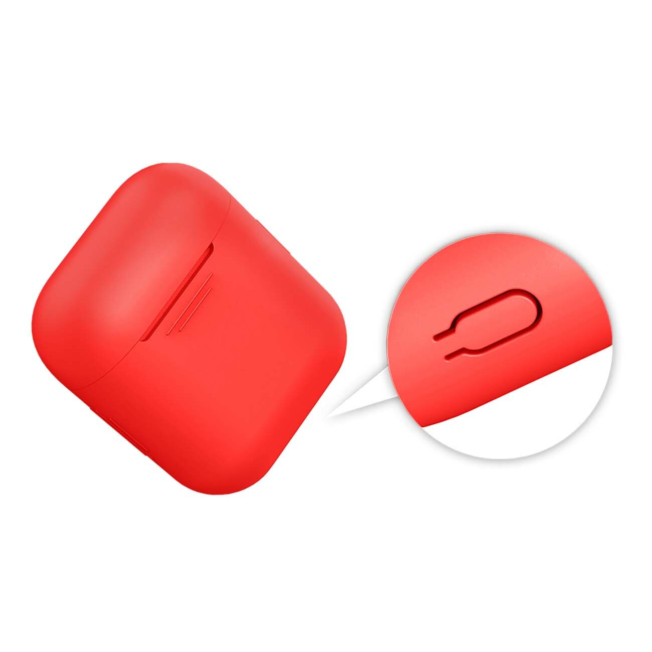 Чехол Deppa для футляра наушников Apple AirPods, силикон, мятный - фото №5