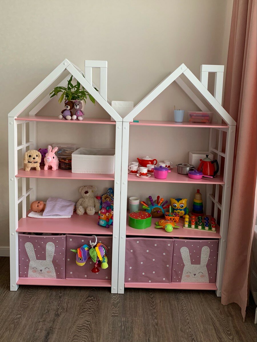 Стеллаж - домик для детской комнаты Princess - фотография № 10