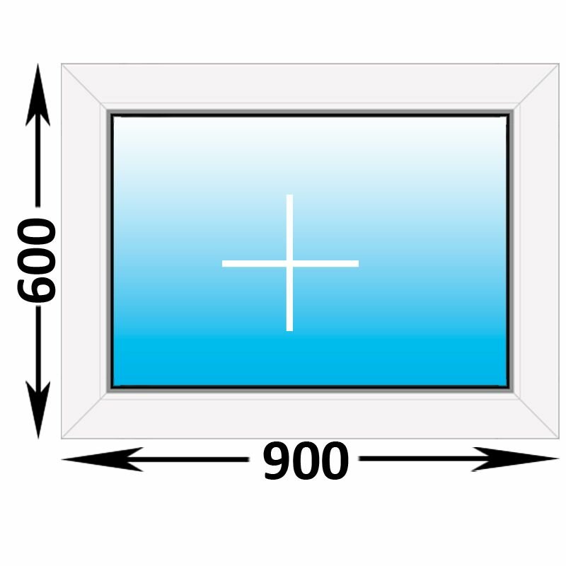 Пластиковое окно Veka WHS глухое 900x600 (ширина Х высота) (900Х600)