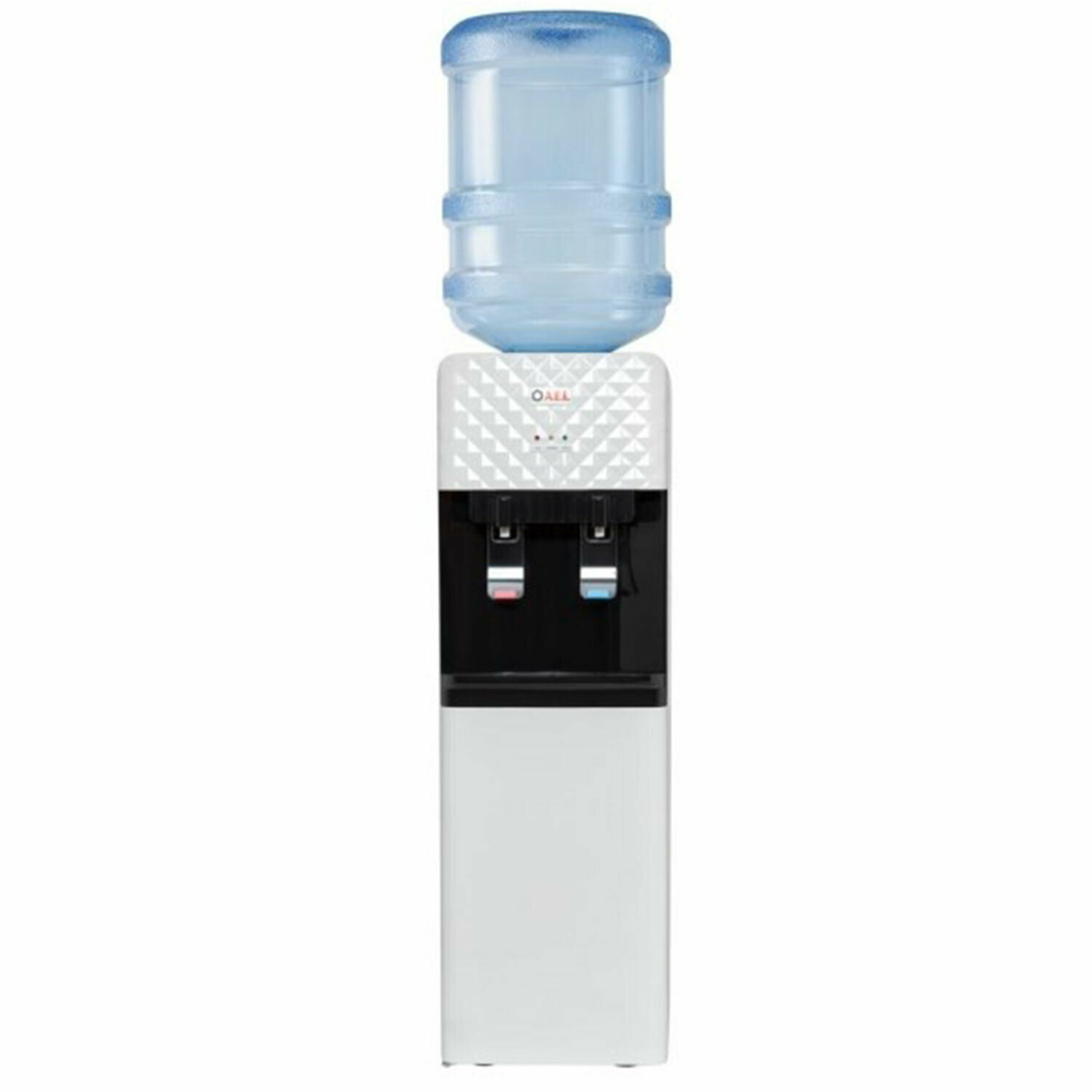 Кулер для воды AEL LD-AEL-88c, напольный, нагрев/охлаждение электронное, шкаф, 2 крана, белый, 00272 - фотография № 1