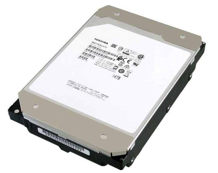 Жесткий диск HDD Toshiba MG07ACA14TE MG /SATA III/14 TB 7200об/мин/Скорость чтения 260МБайт/с Скорость записи